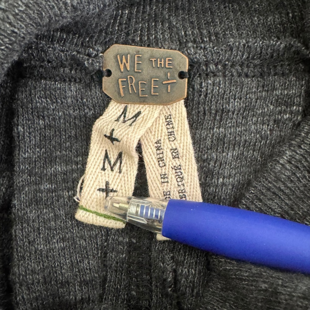We the Free Grey Cowl neck split back tunic‎ top Gray Medium - Picture 6 of 10